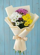 Букет цветов из:  Хризантемы в Лебяжье Курганской области