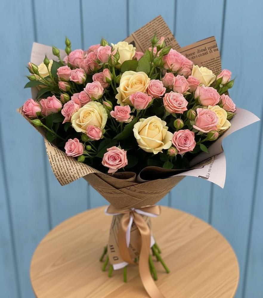 Букет цветов из: Розы в Лебяжье Курганской области