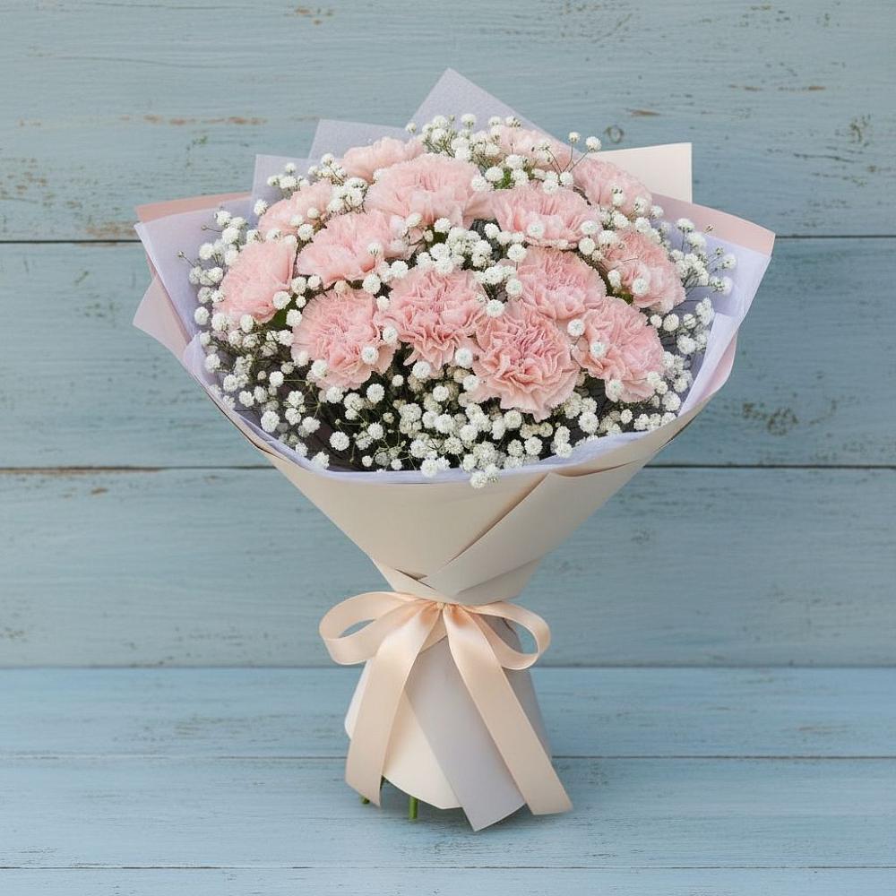 Букет цветов из: Гвоздики в Лебяжье Курганской области