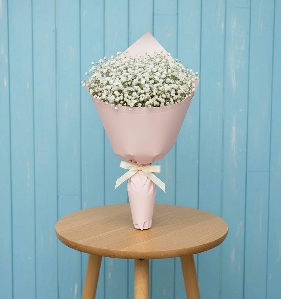 Букет цветов из: Гипсофила в Лебяжье Курганской области