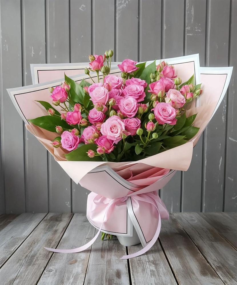 Букет Розовый кустик в Лебяжье Курганской области