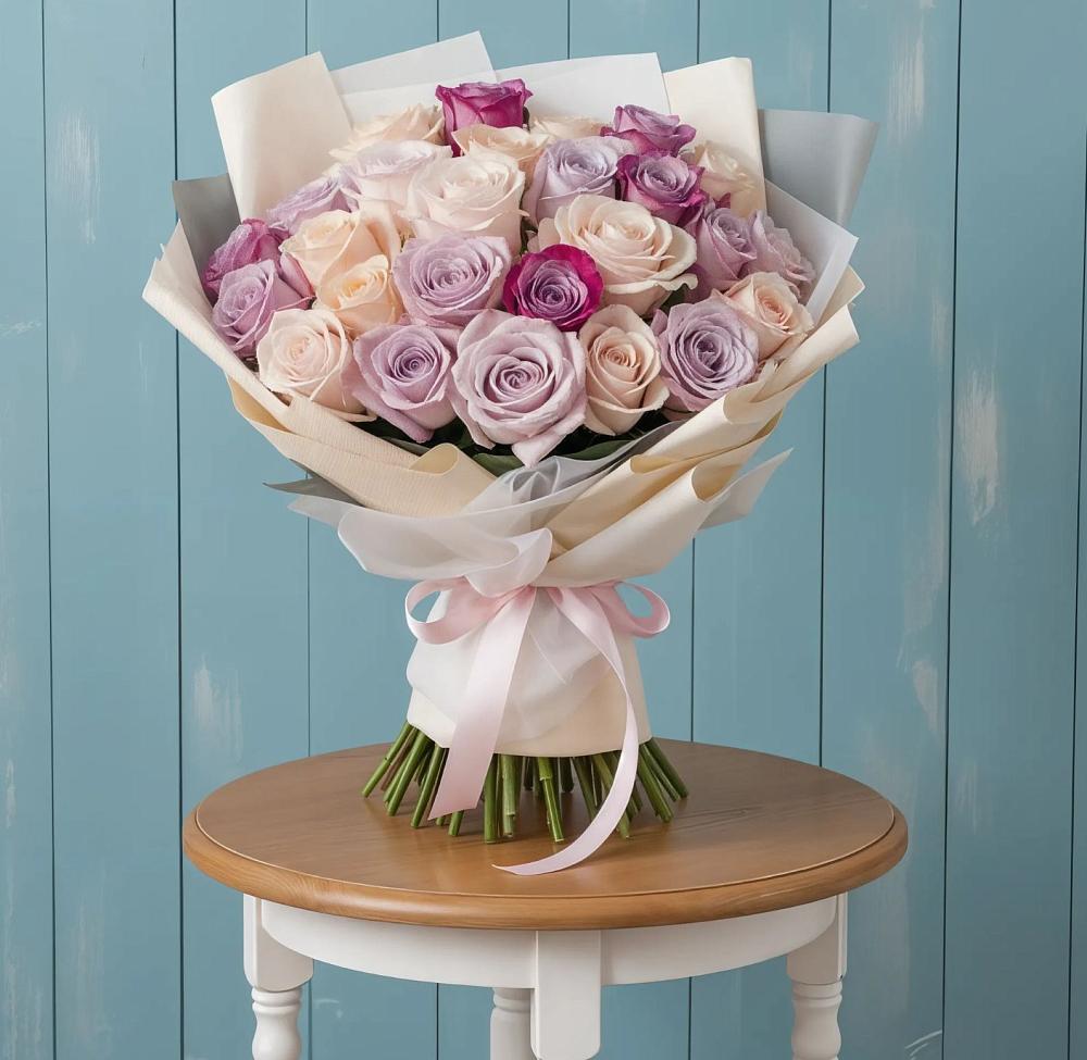 Букет цветов из: Розы в Лебяжье Курганской области