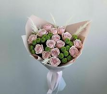 Букет цветов из:  Розы и Хризантемы в Лебяжье Курганской области