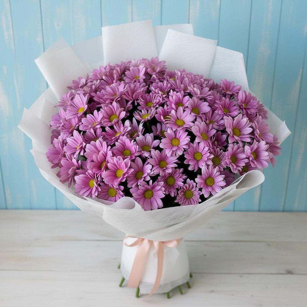 Букет цветов из: Хризантемы в Лебяжье Курганской области