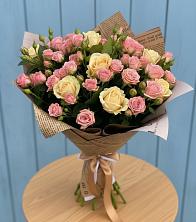 Букет цветов из:  Розы в Лебяжье Курганской области