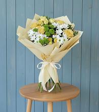 Букет цветов из:  Хризантемы и Розы #REPLACE_PRED# Лебяжье Курганской области