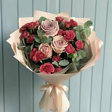 Букет цветов из:  Гвоздики и Розы #REPLACE_PRED# Лебяжье Курганской области