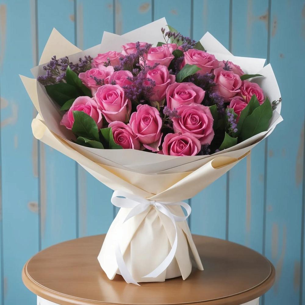 Букет цветов из: Розы в Лебяжье Курганской области