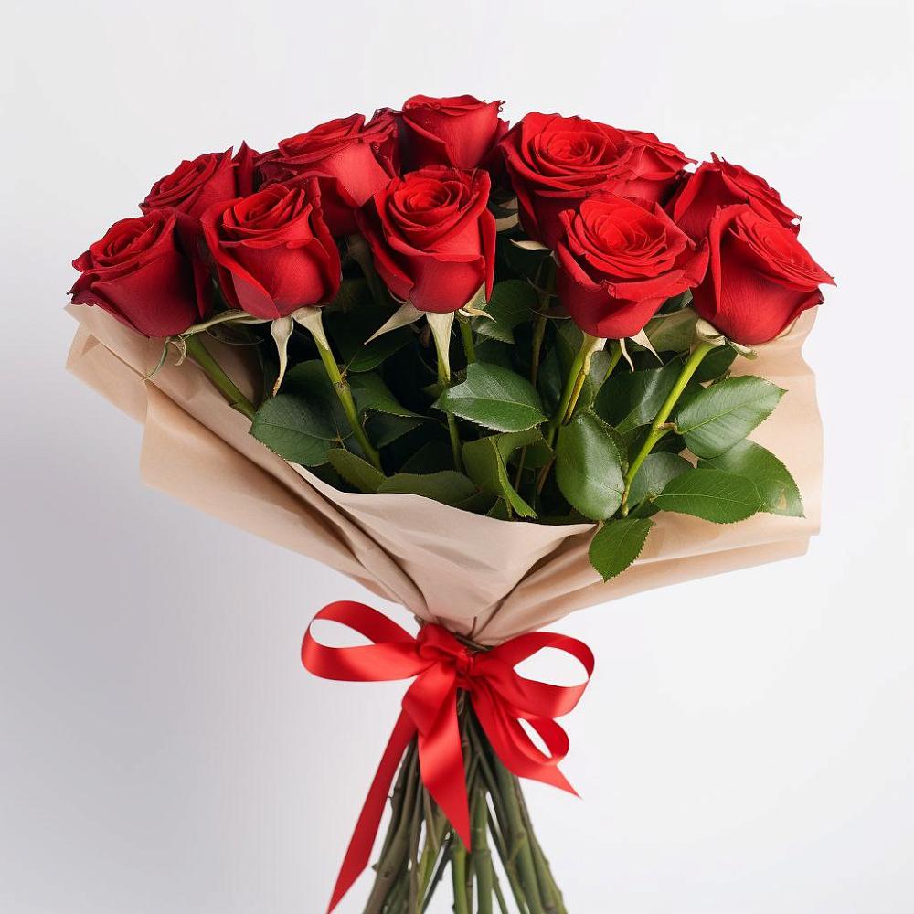 Букет 11 Красных роз Эдлесс Лав в Лебяжье Курганской области