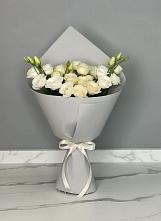 Букет цветов из:  Розы и Лизиантусы в Лебяжье Курганской области